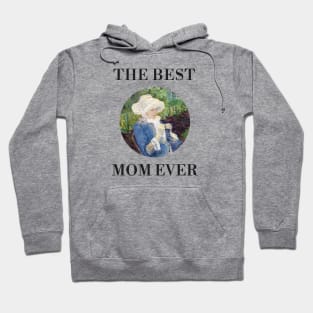 THE BEST KNITTING MOM EVER FINE ART VINTAGE STYLE MOTHER OLD TIMES. Hoodie